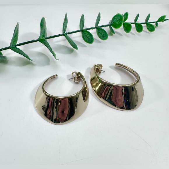 💛Robert Lee Morris SOHO Chunky U-Hoop Earrings - Picture 6 of 10